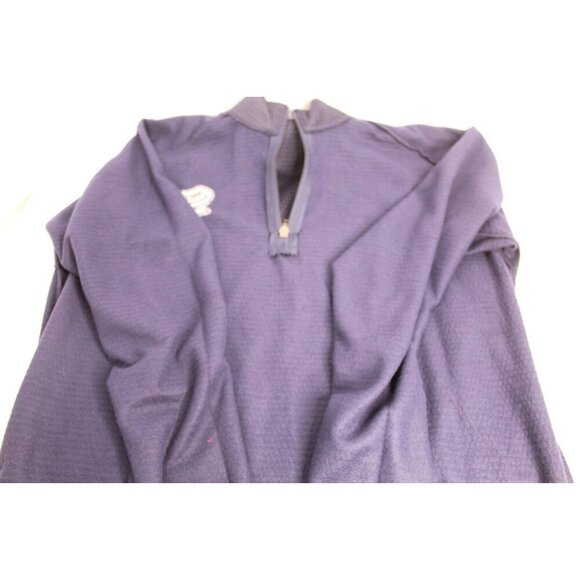 SEATTLE KRAKEN NHL 1/4 ZIP BLUE LONG SLEEVE Pullover STITCHED LOGO MEN'S M NWOT - Picture 10 of 13